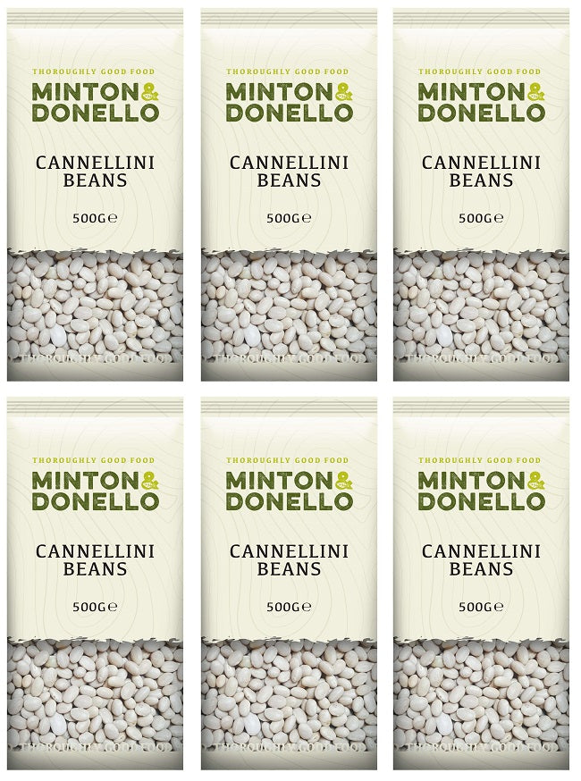 6 x Minton & Donello Cannellini Beans - 500g