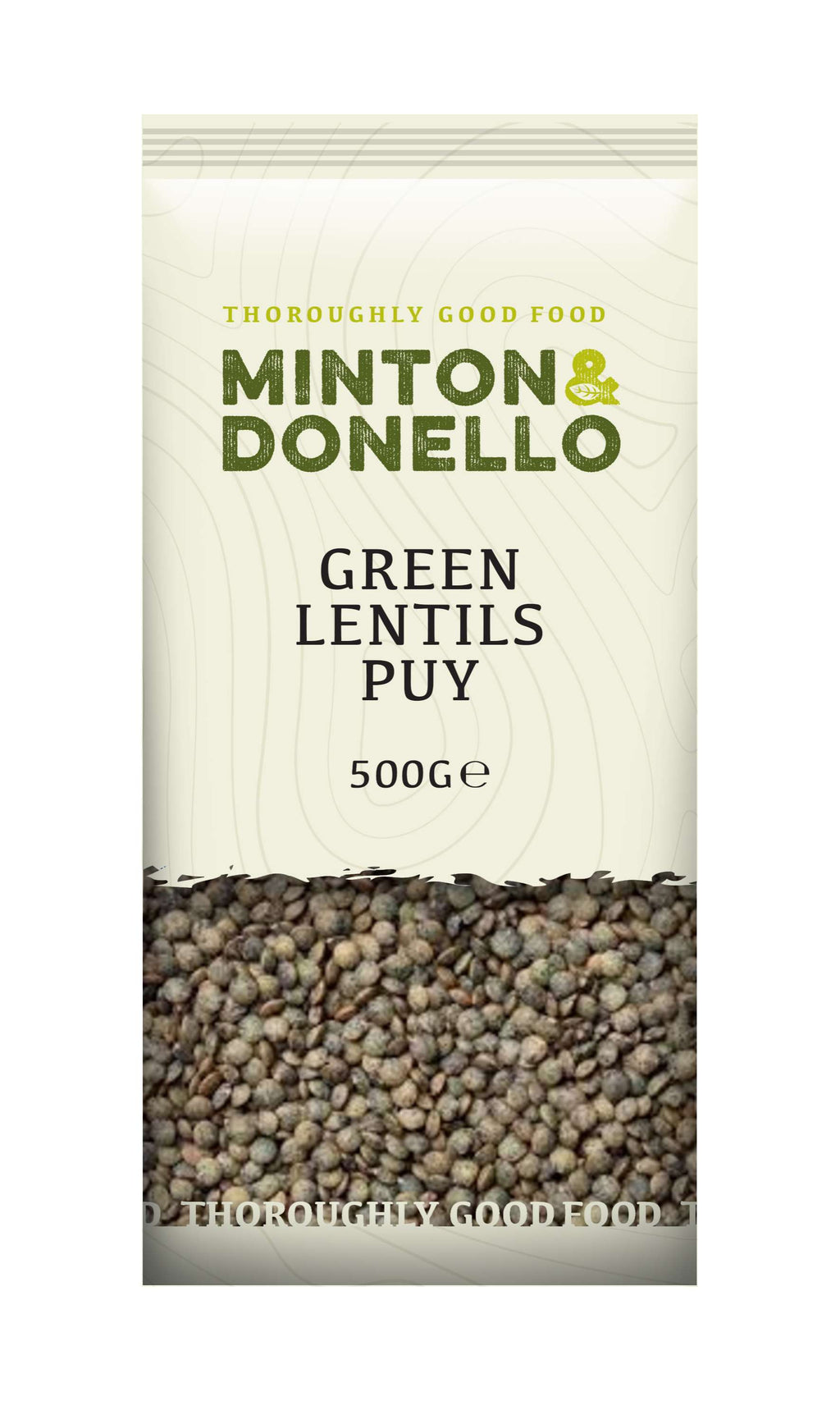 6 x Minton & Donello Green Lentils Puy - 500g