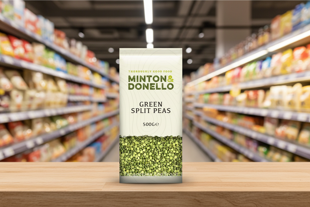 6 x Minton & Donello Green Split Peas - 500g