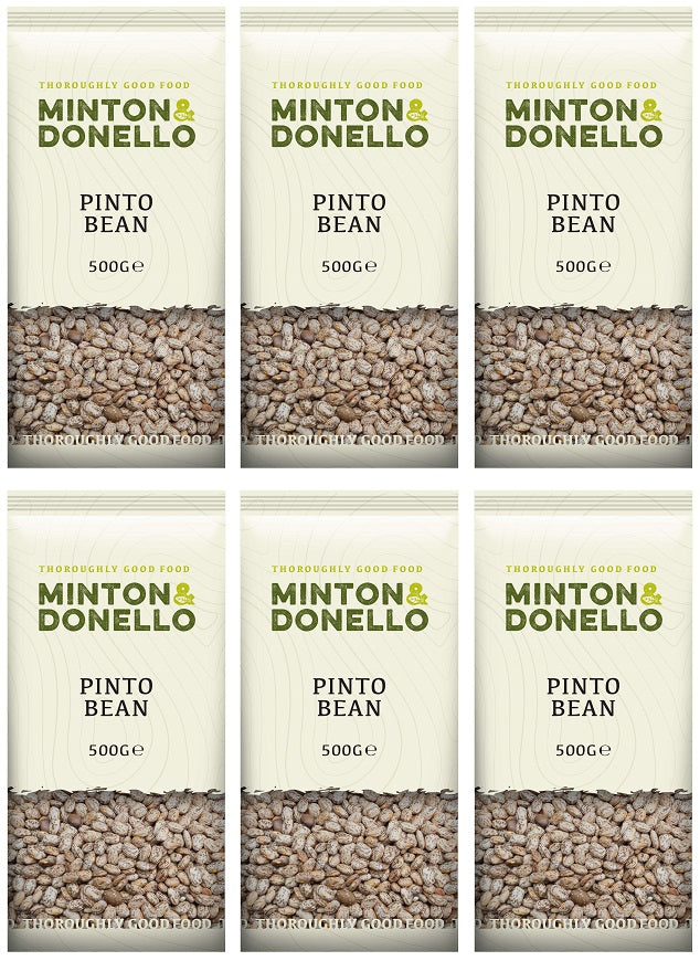 6 x Minton & Donello Pinto Beans - 500g
