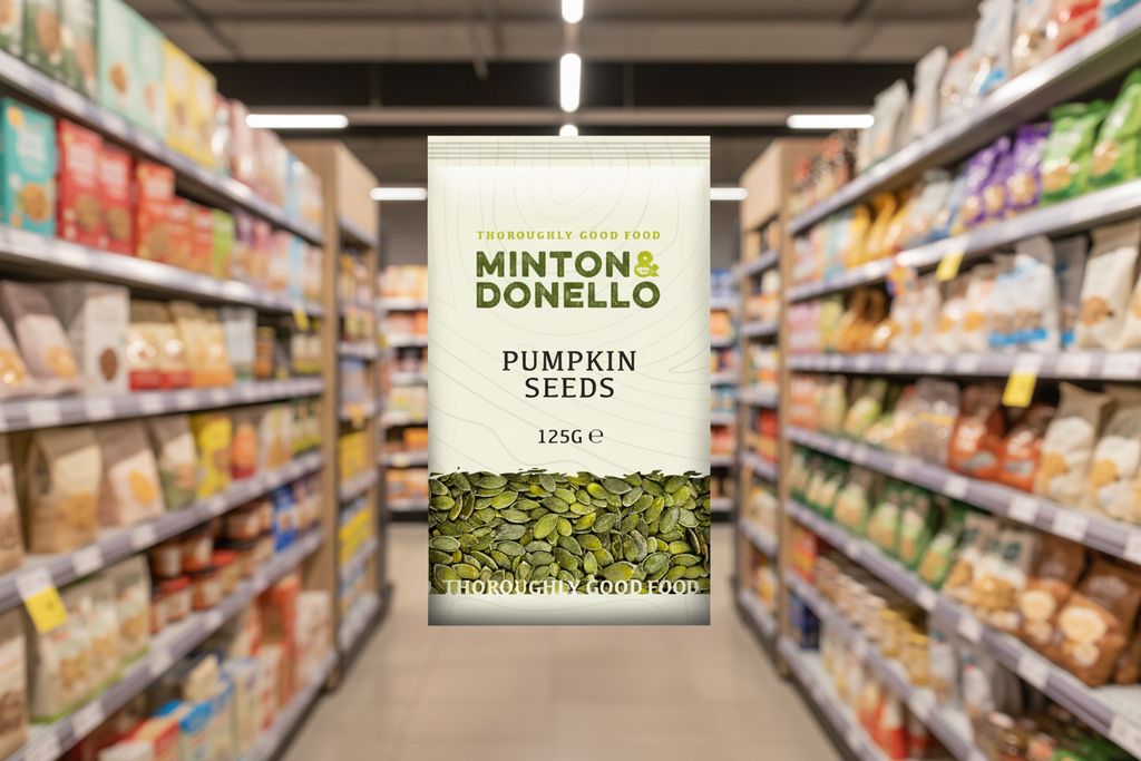 6 x Minton & Donello Pumpkin Seeds - 125g