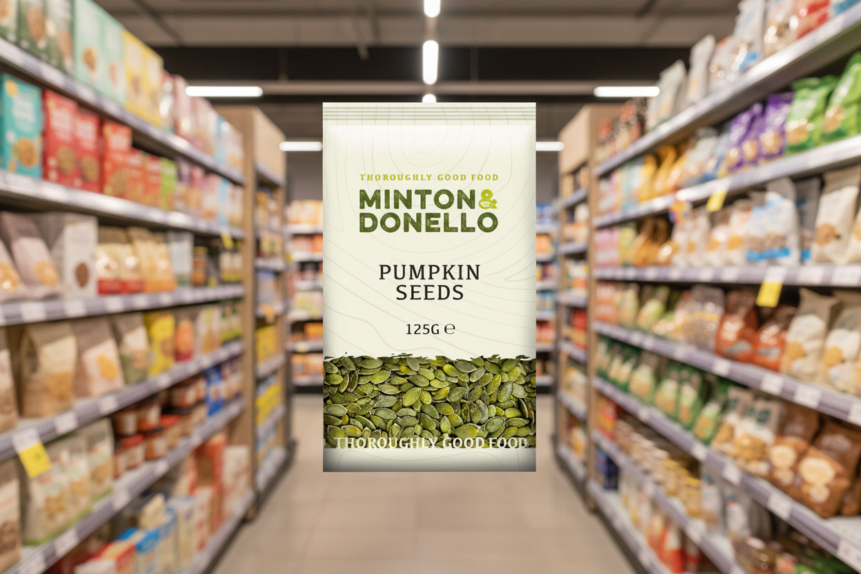 6 x Minton & Donello Pumpkin Seeds - 125g