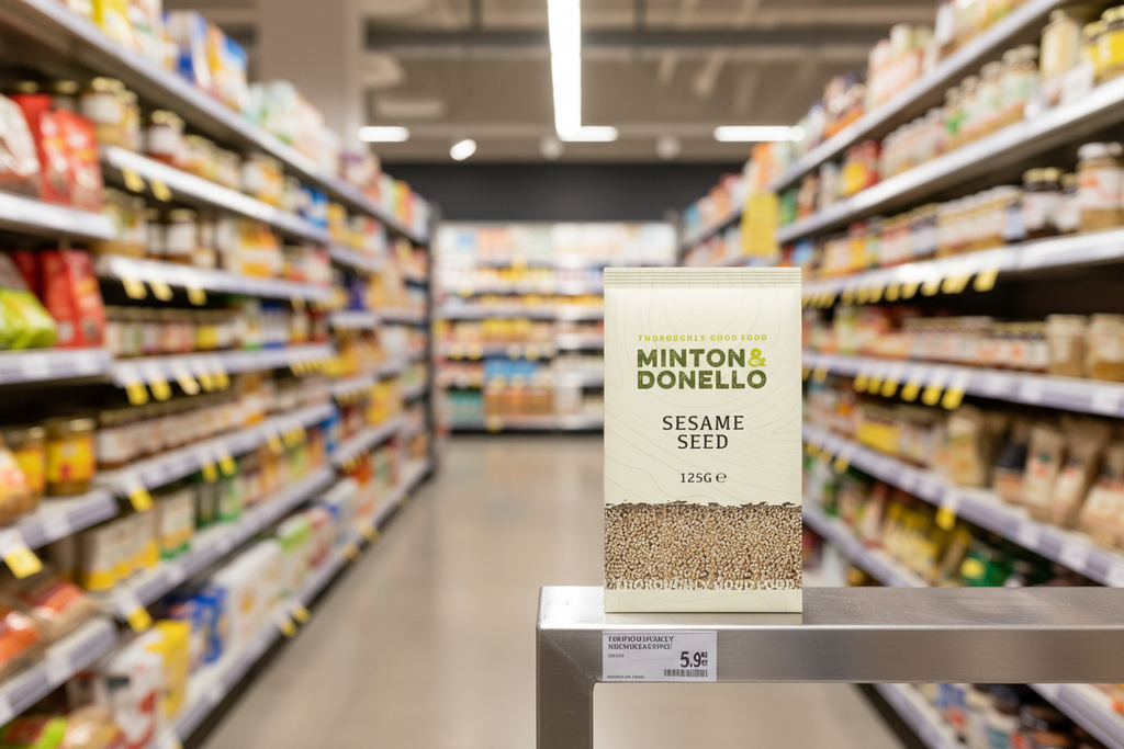 6 x Minton & Donello Sesame Seed - 125g