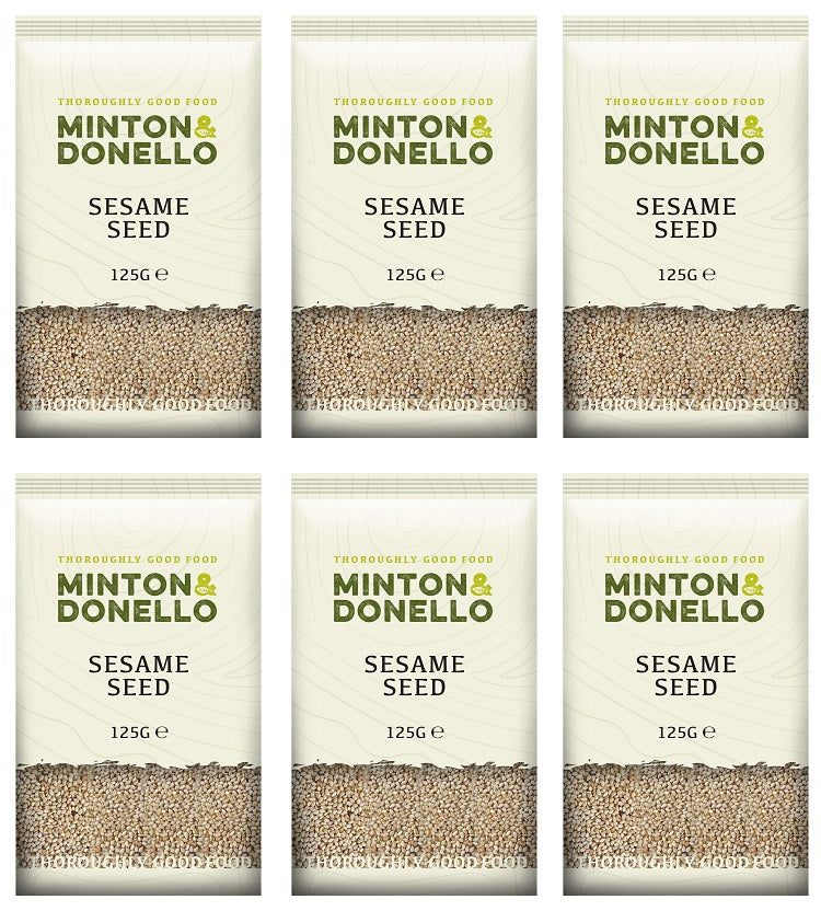 6 x Minton & Donello Sesame Seed - 125g
