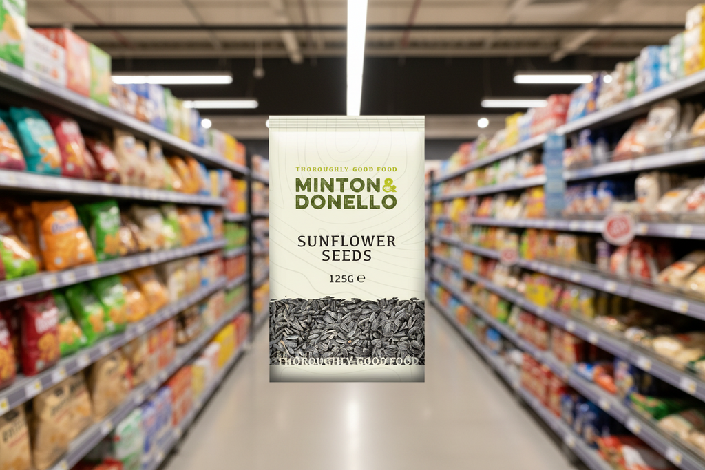 6 x Minton & Donello Sunflower Seed - 125g