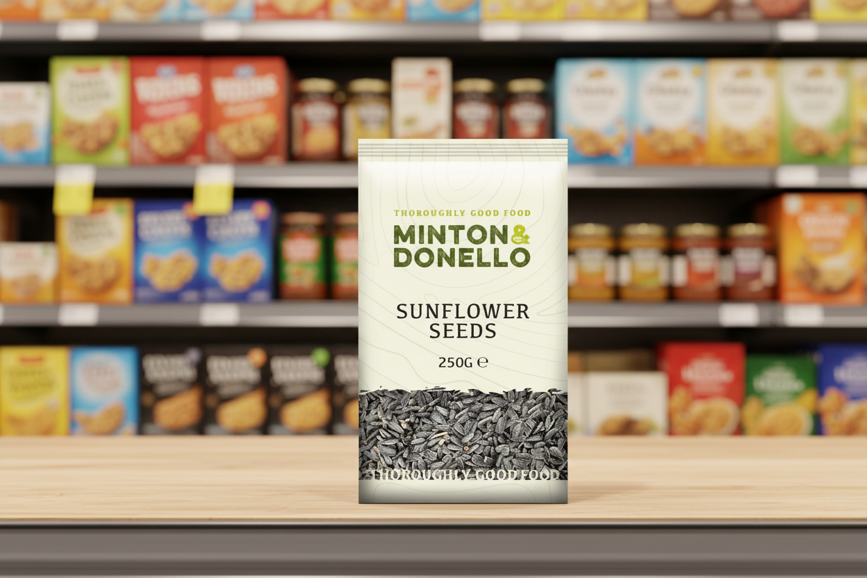 6 x Minton & Donello Sunflower Seed - 250g