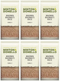 6 x Minton & Donello Brown Basmati Rice - 500g