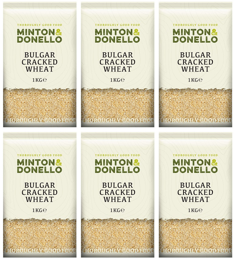 6 x Minton & Donello Bulgar Cracked Wheat - 1000g