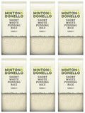 6 x Minton & Donello Short White Pudding Rice - 500g