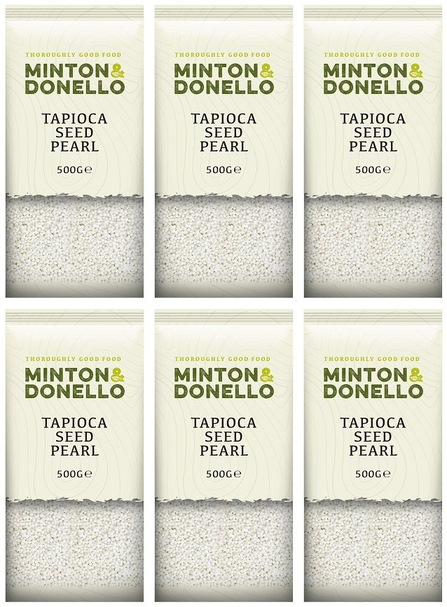 6 x Minton & Donello Tapioca Seed Pearl - 500g