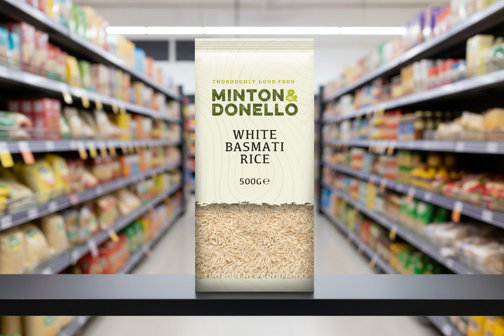 6 x Minton & Donello White Basmati Rice - 500g
