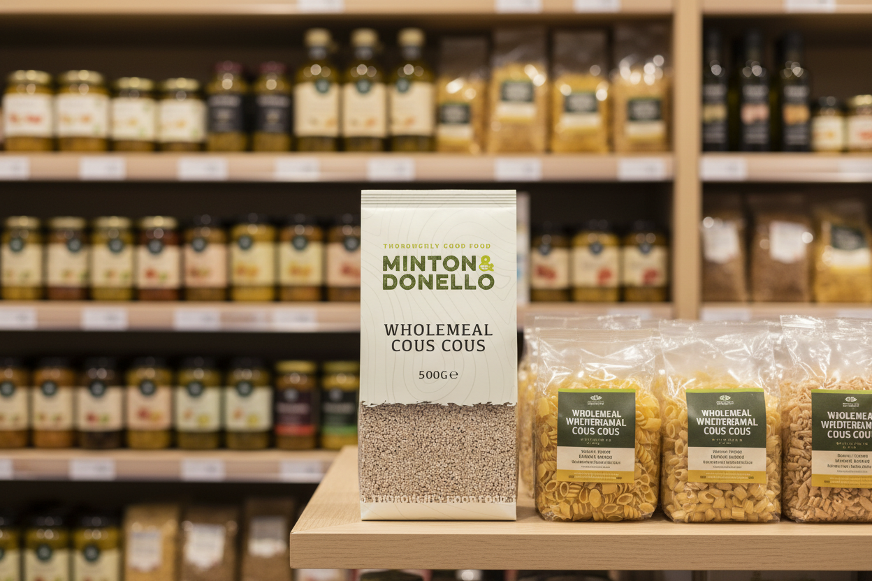 6 x Minton & Donello Wholemeal Cous Cous - 500g