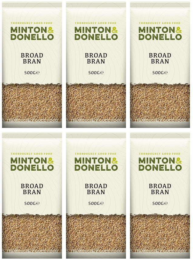6 x Minton & Donello Broad Bran - 500g