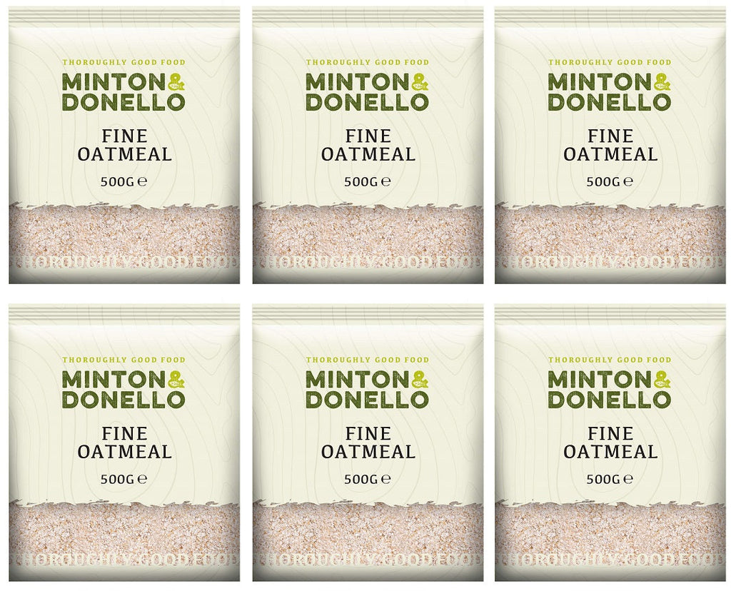 6 x Minton & Donello Fine Oatmeal - 500g