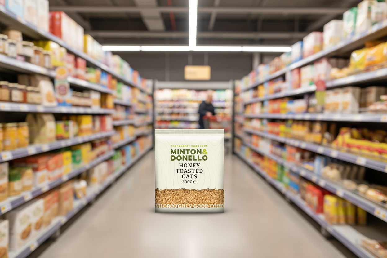 6 x Minton & Donello Honey Toasted Oats - 500g