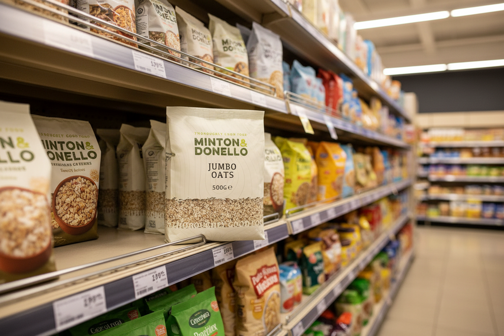 6 x Minton & Donello Jumbo Oats - 500g
