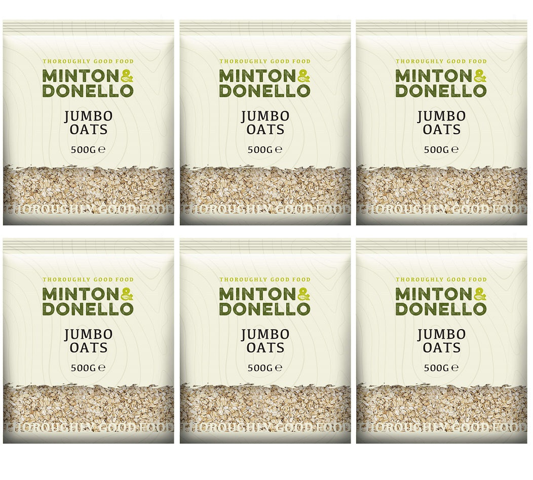 6 x Minton & Donello Jumbo Oats - 500g