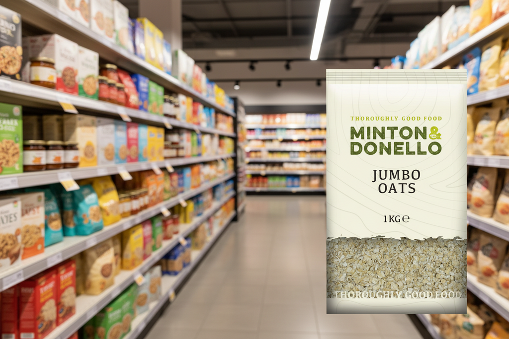 6 x Minton & Donello Jumbo Oats - 1000g