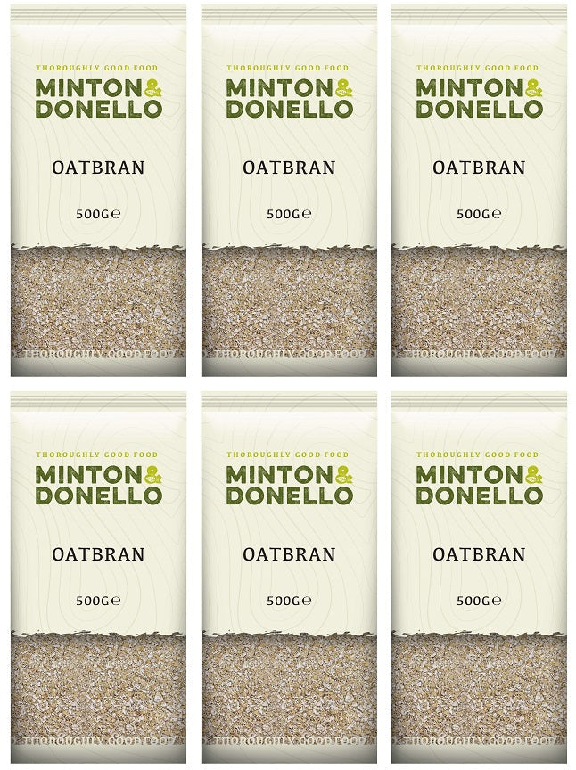 6 x Minton & Donello Oatbran - 500g