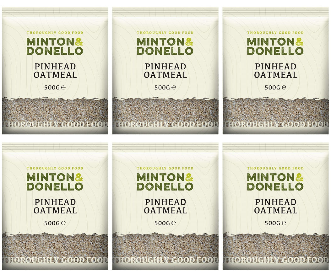6 x Minton & Donello Pinhead Oatmeal - 500g