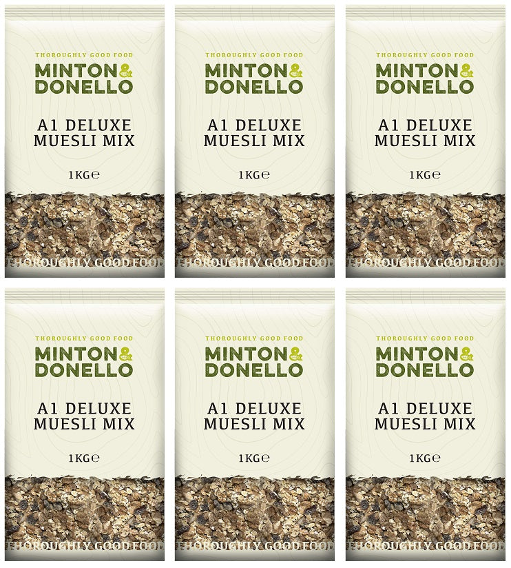 6 x Minton & Donello A1 Deluxe Muesli Mix - 1000g