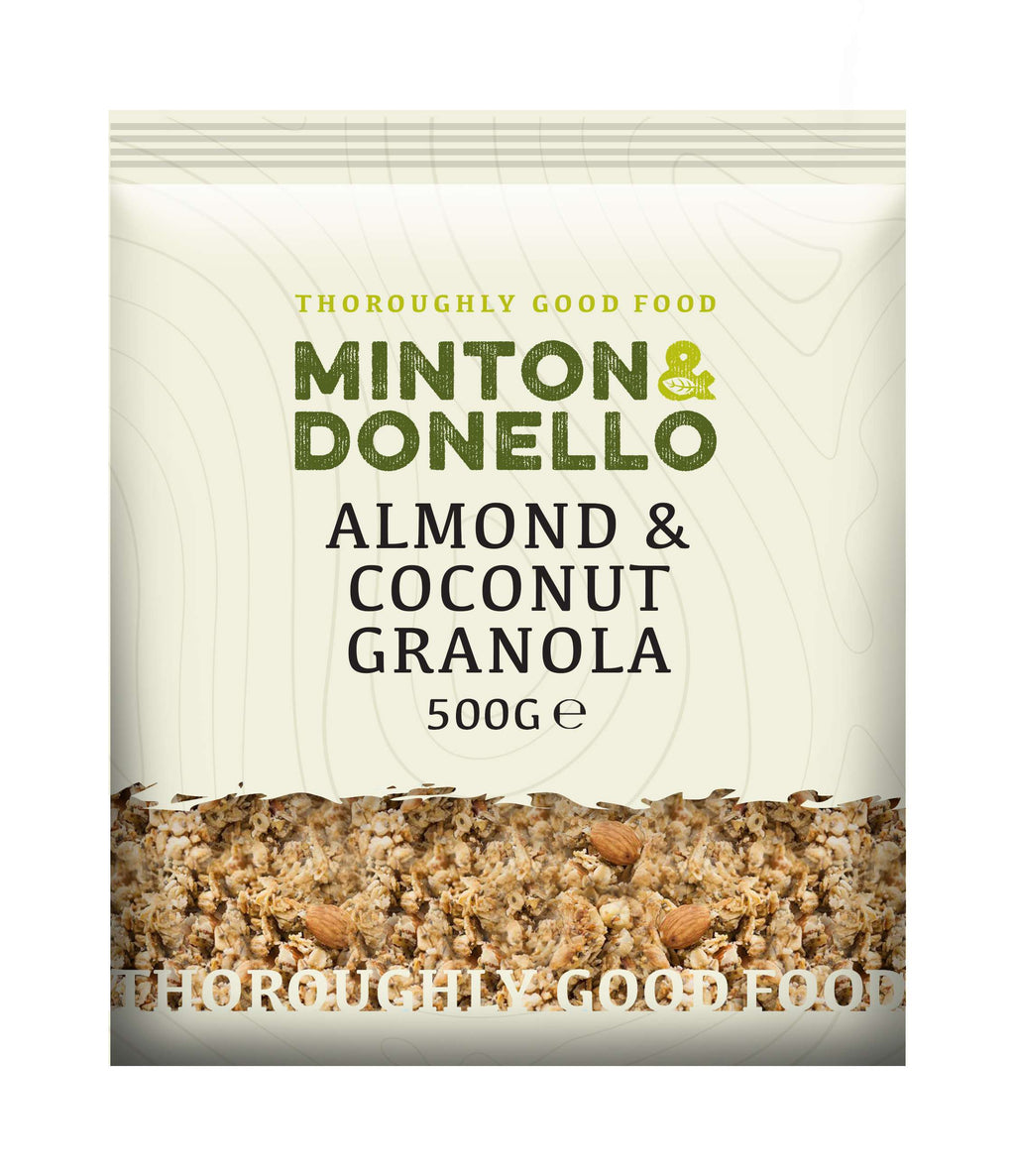 6 x Minton & Donello Almond & Coconut Granola - 500g