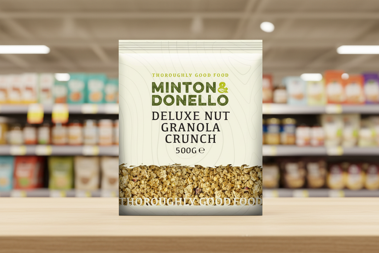 6 x Minton & Donello Deluxe Nut Granola Crunch - 500g