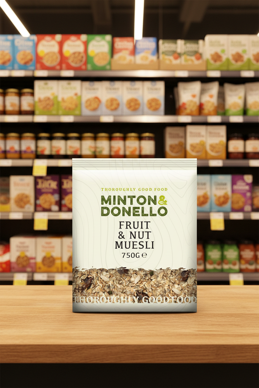 6 x Minton & Donello Fruit & Nut Muesli - 750g