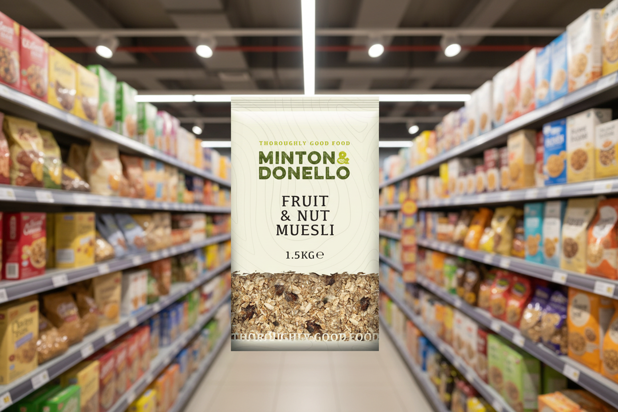 6 x Minton & Donello Fruit & Nut Muesli - 1500g
