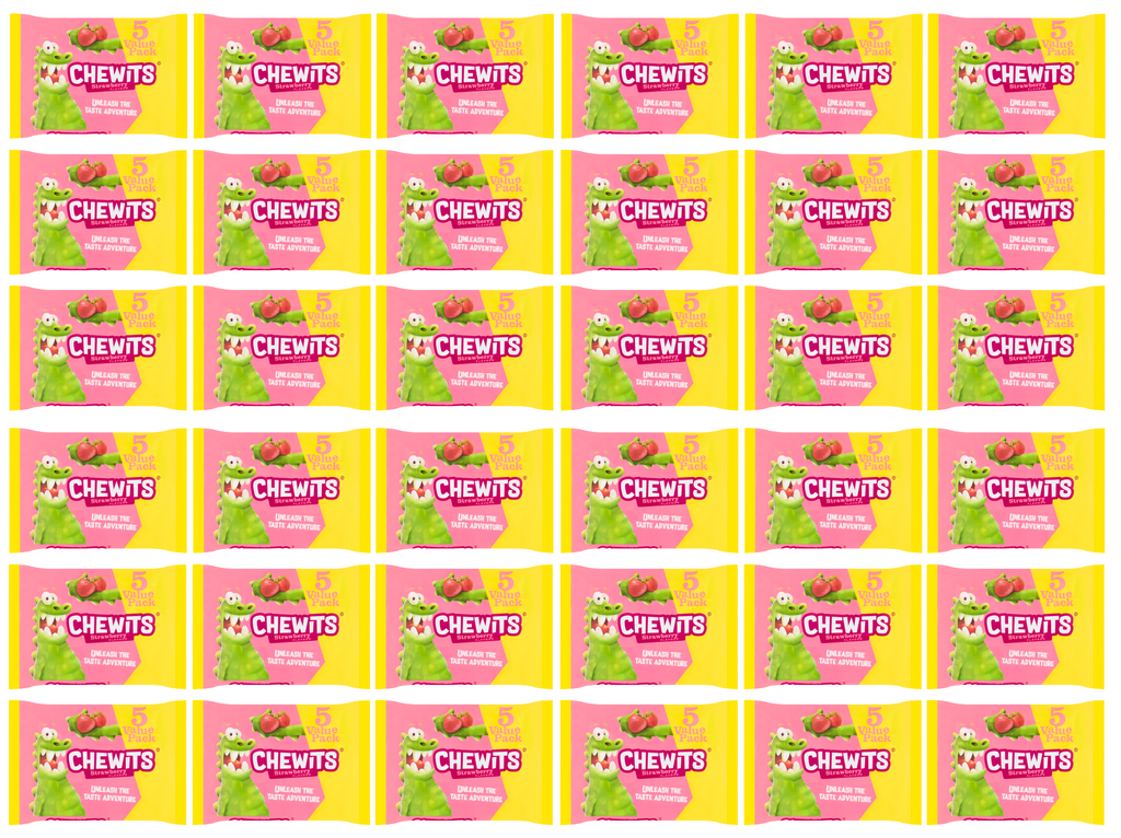 36 x Chewits Strawberry 5Pk - 5PK