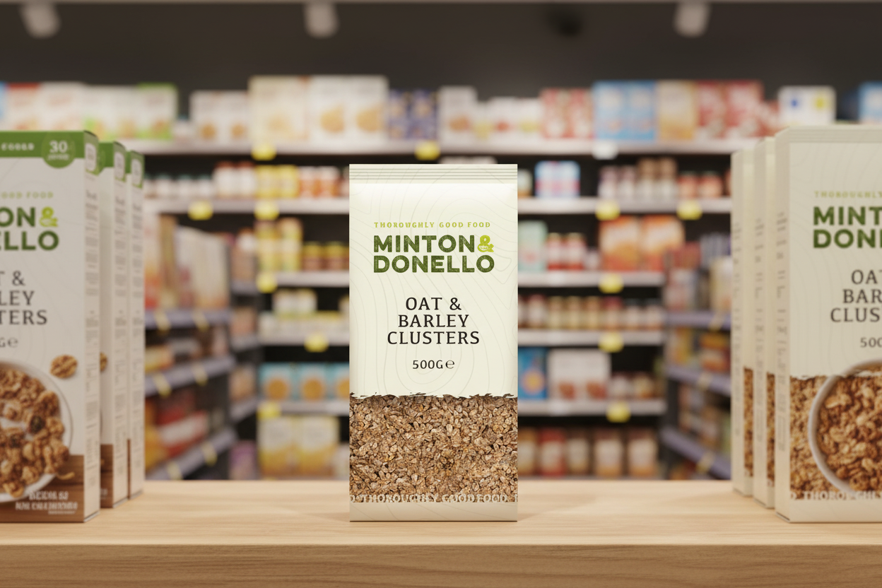 6 x Minton & Donello Oat & Barley Clusters - 500g