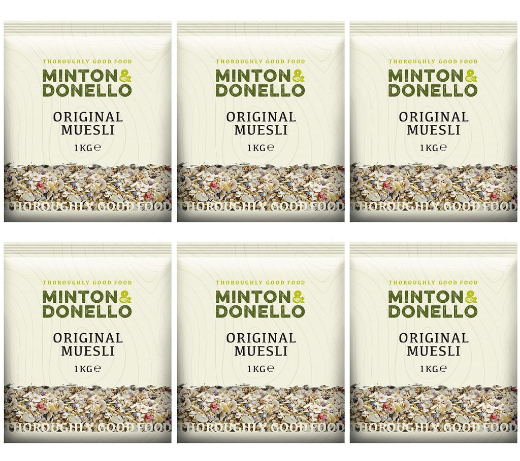6 x Minton & Donello Original Muesli - 1000g
