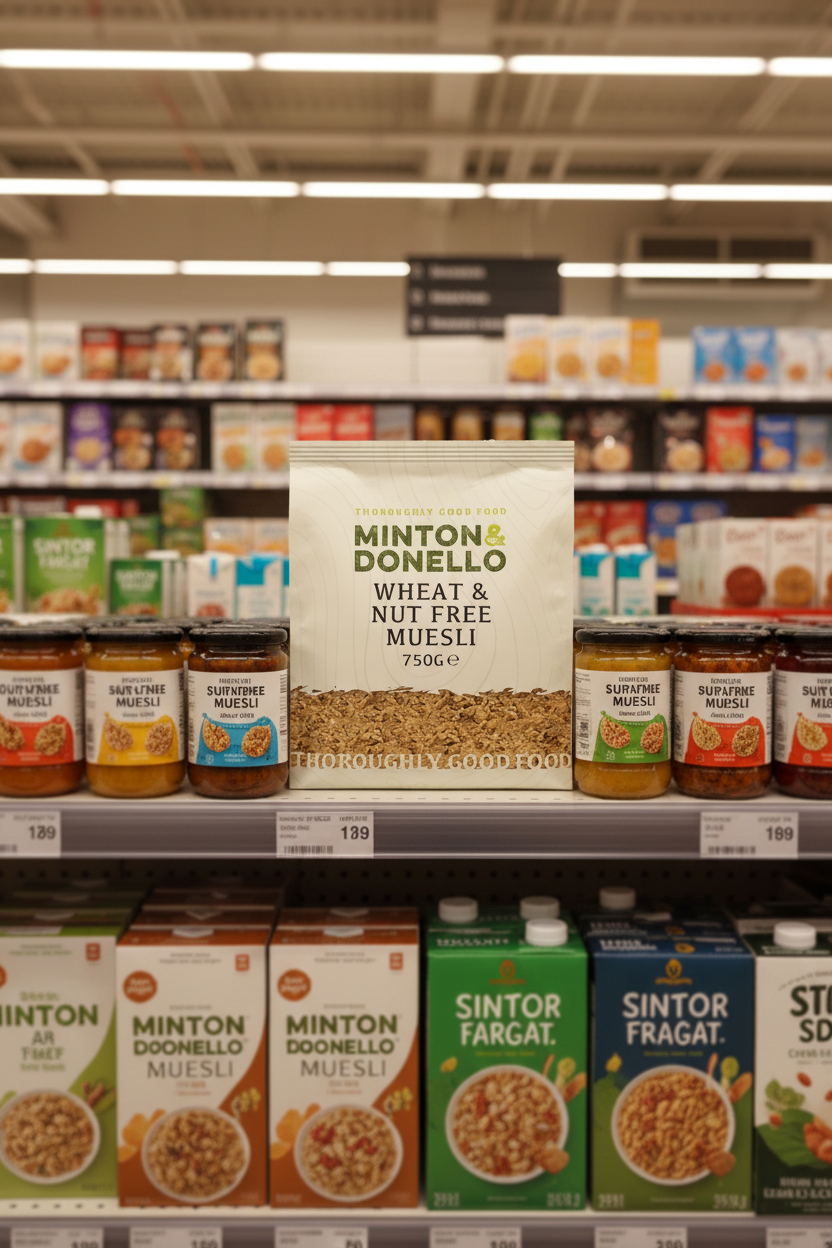 6 x Minton & Donello Wheat & Nut Free Muesli - 750g