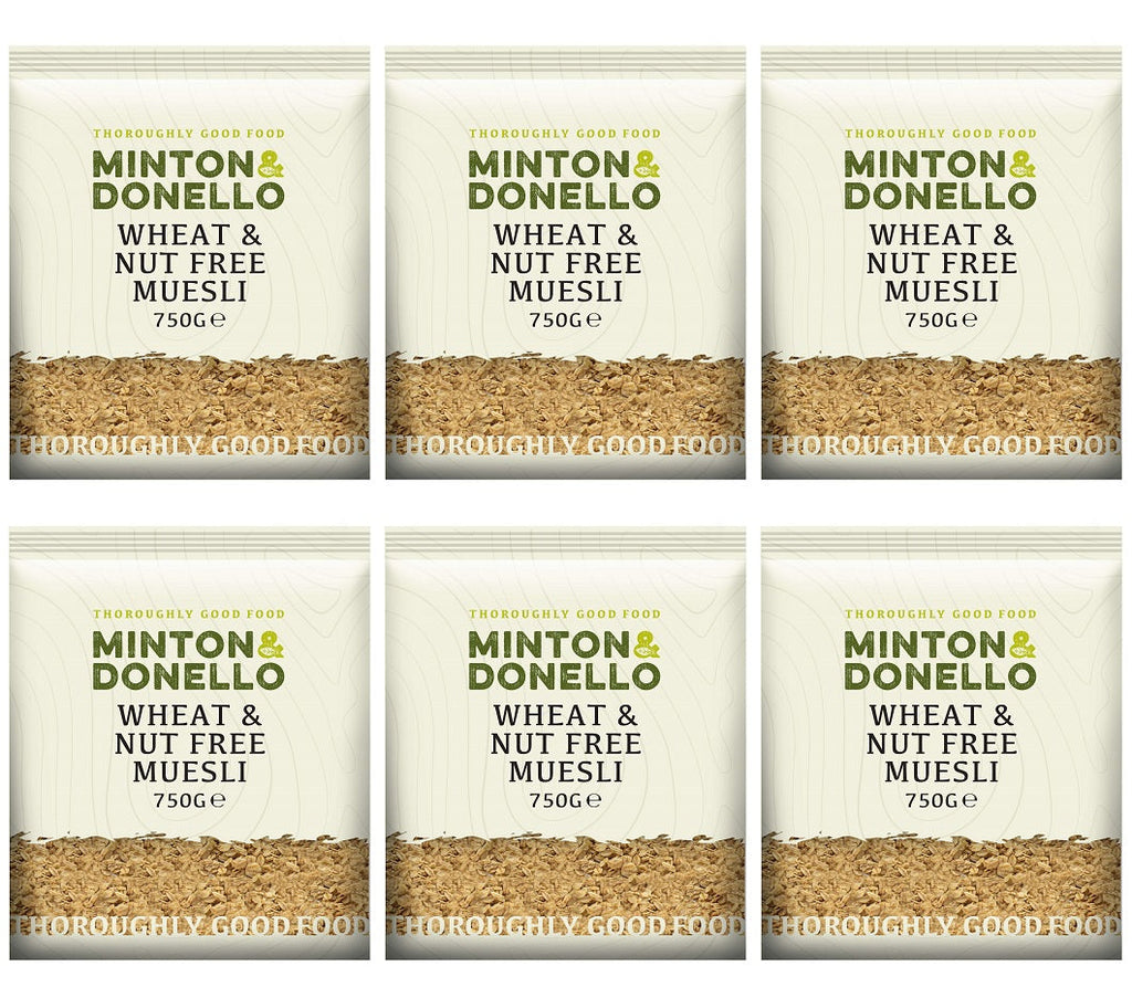 6 x Minton & Donello Wheat & Nut Free Muesli - 750g
