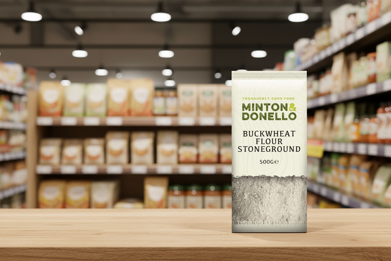 6 x Minton & Donello Buckwheat Flour Stoneground - 500g