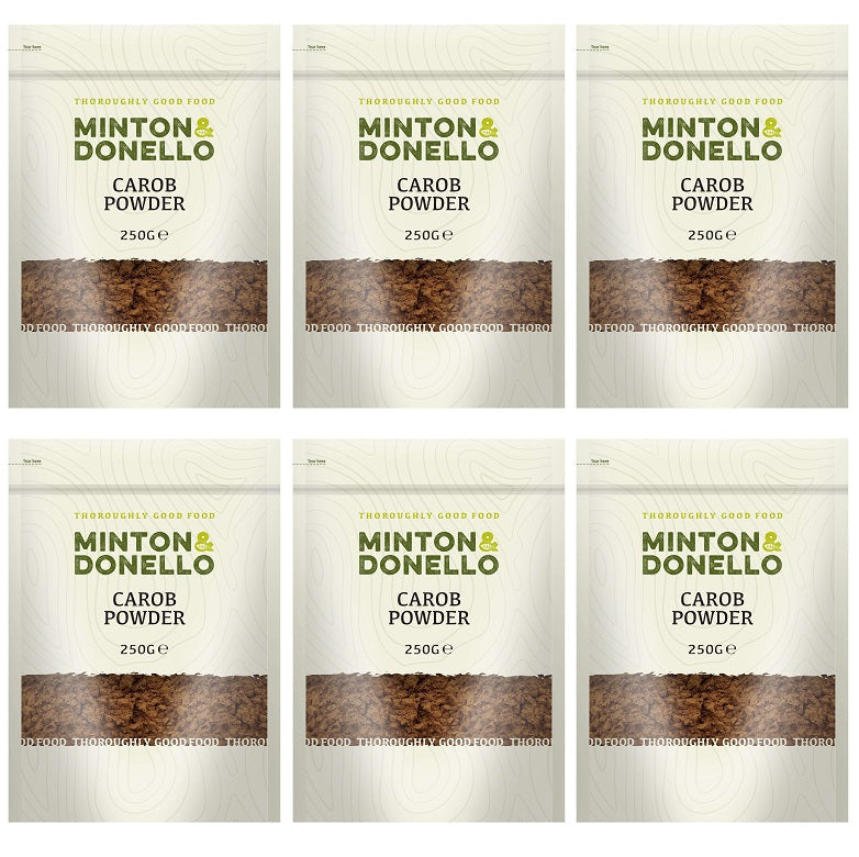 6 x Minton & Donello Carob Powder - 250g