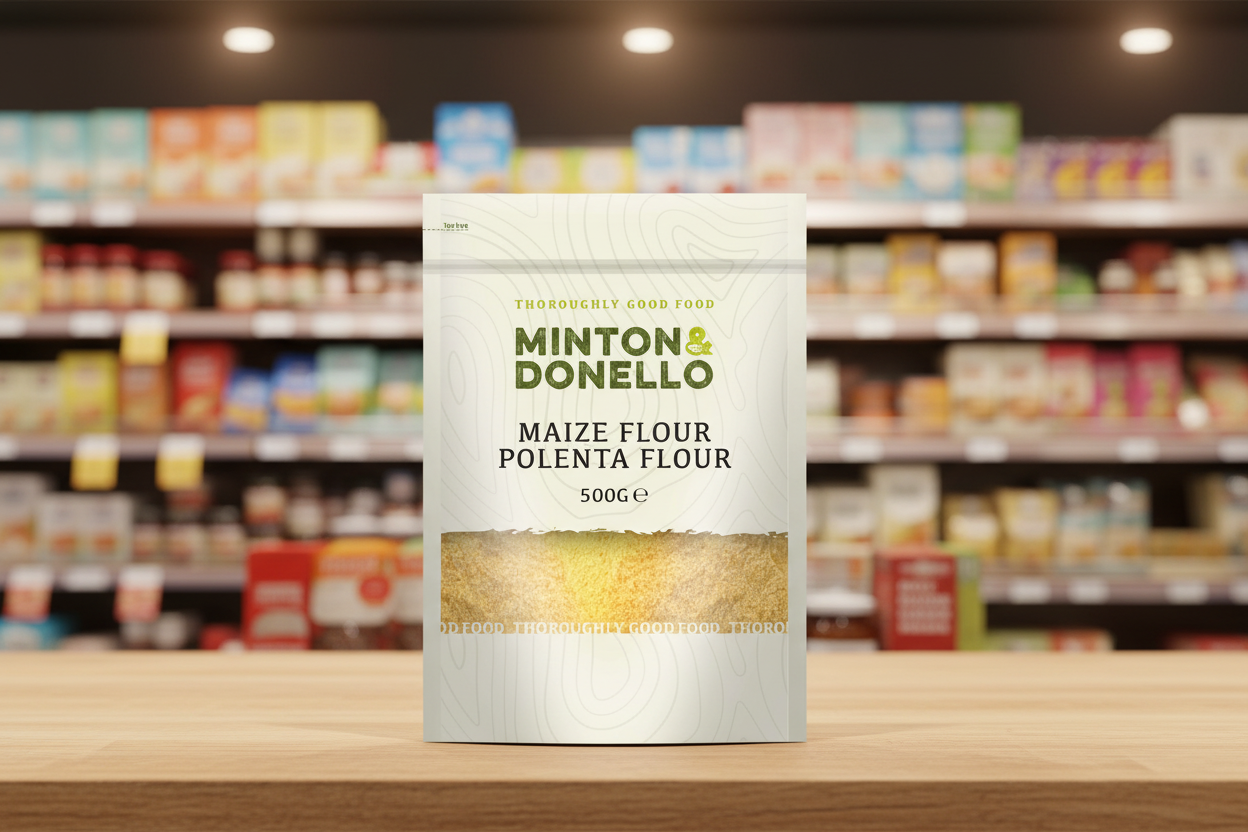 6 x Minton & Donello Maize Flour Polenta Flour - 500g