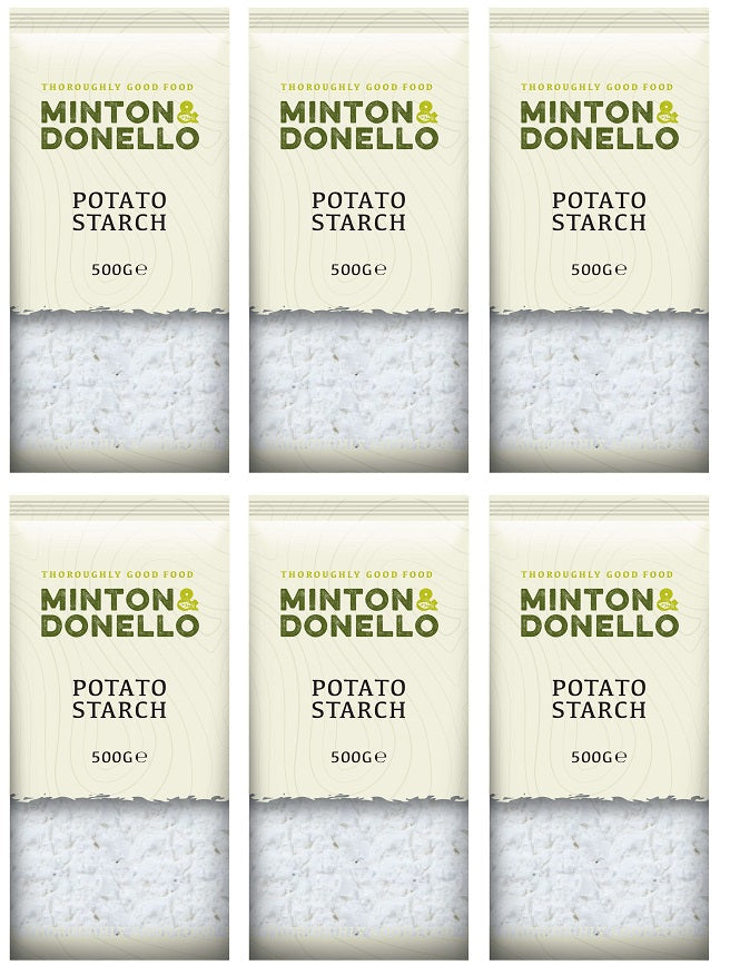 6 x Minton & Donello Potato Starch - 500g