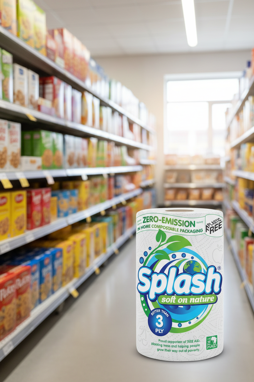 12 x Splash Soft On Nature Kitchen Roll 1 Roll