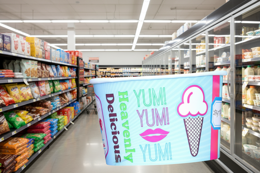 20 x Cup Ice Cream Chill 8Oz