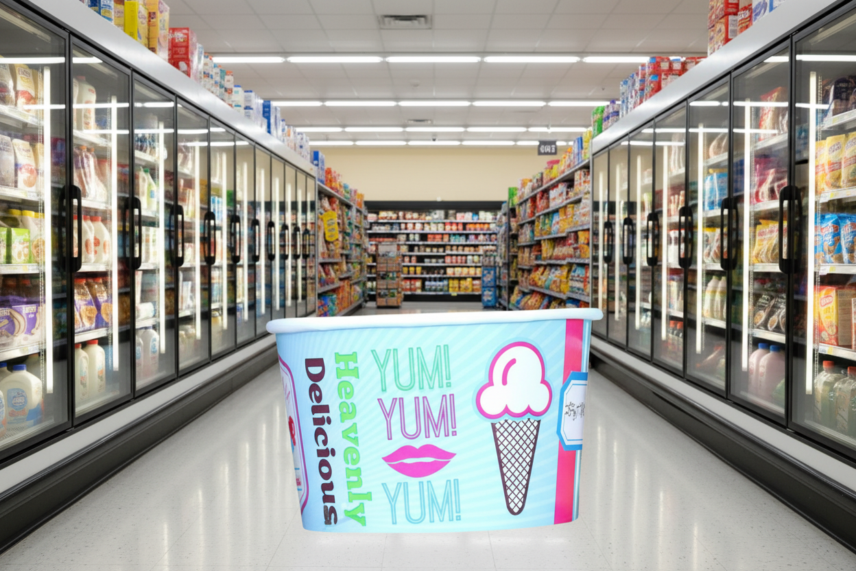 Cup Ice Cream Chill 8Oz