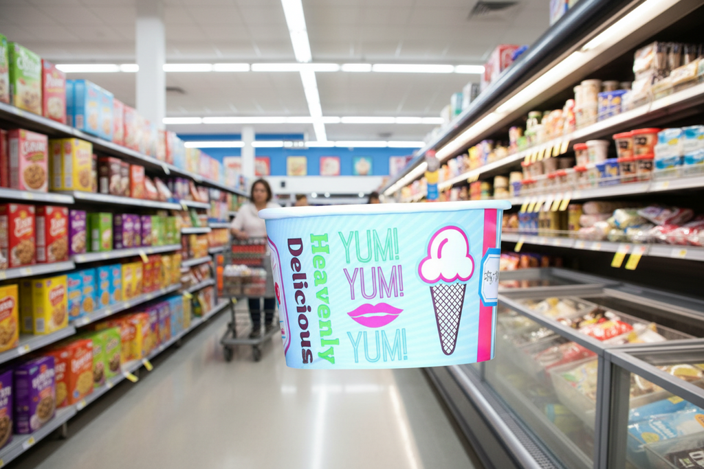 Cup Ice Cream Chill 8Oz