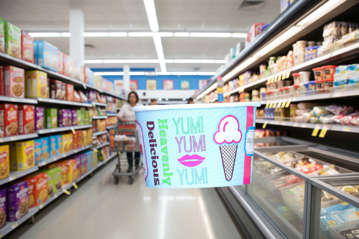 Cup Ice Cream Chill 8Oz