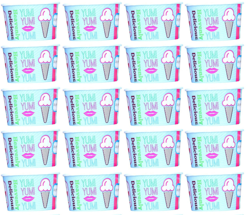 20 x Cup Ice Cream Chill 8Oz