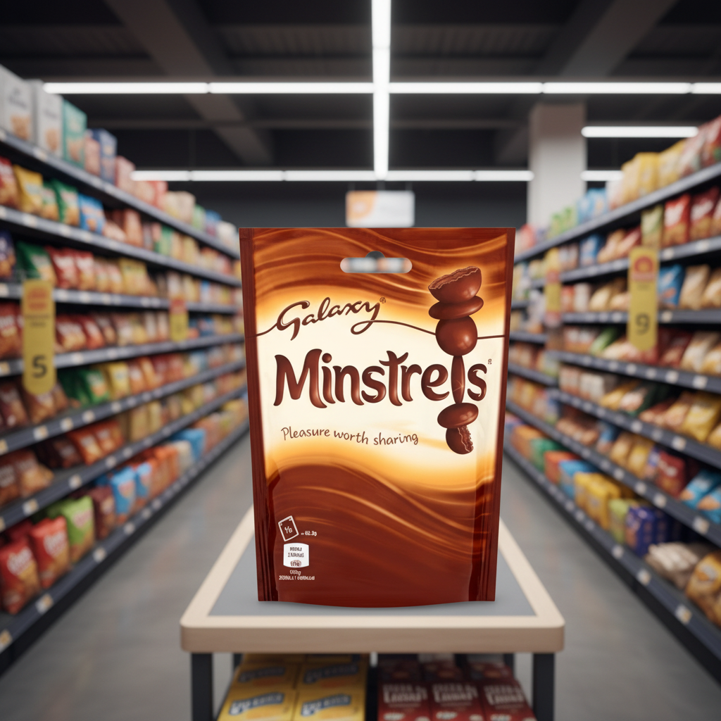 15 x Galaxy Minstrels Chocolate Pouch Bag 118g