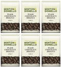 6 x Minton & Donello Plain Chocolate Brazils - 125g