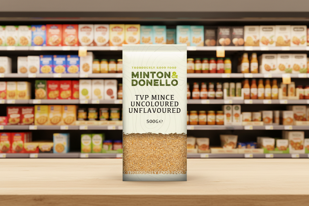 6 x Minton & Donello Tvp Mince Uncoloured/Unflavoured - 500g