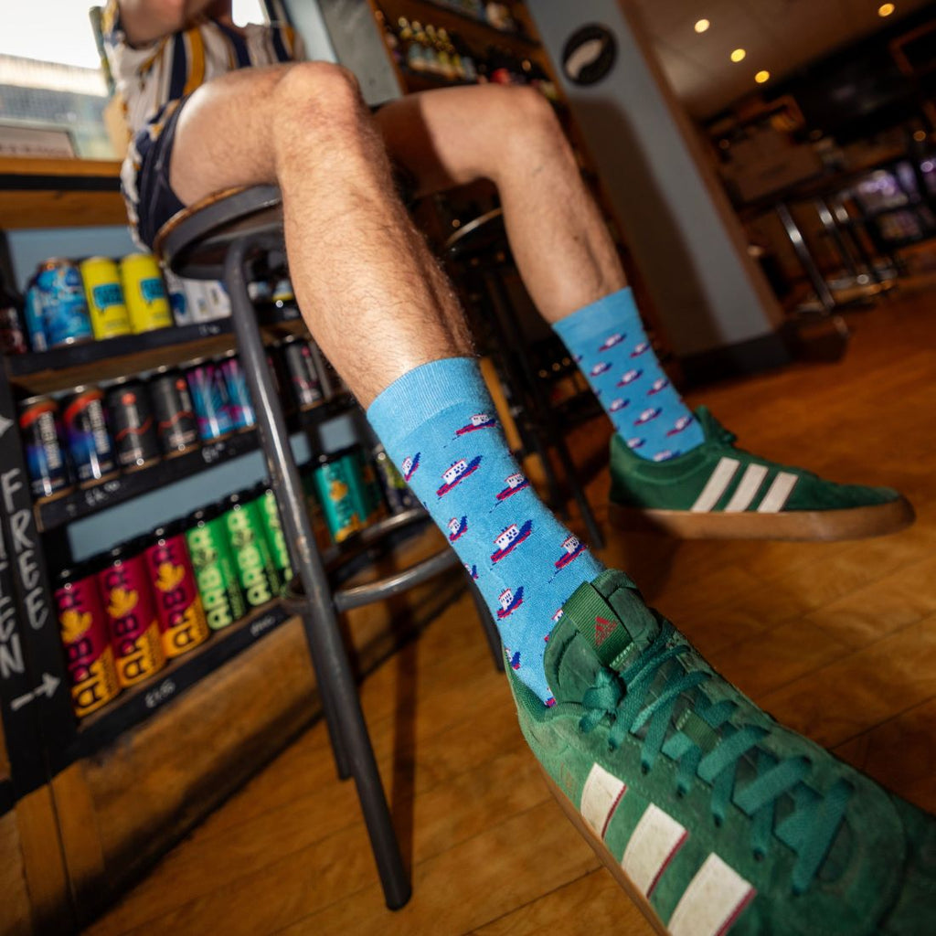 Motor Boat Bamboo Socks