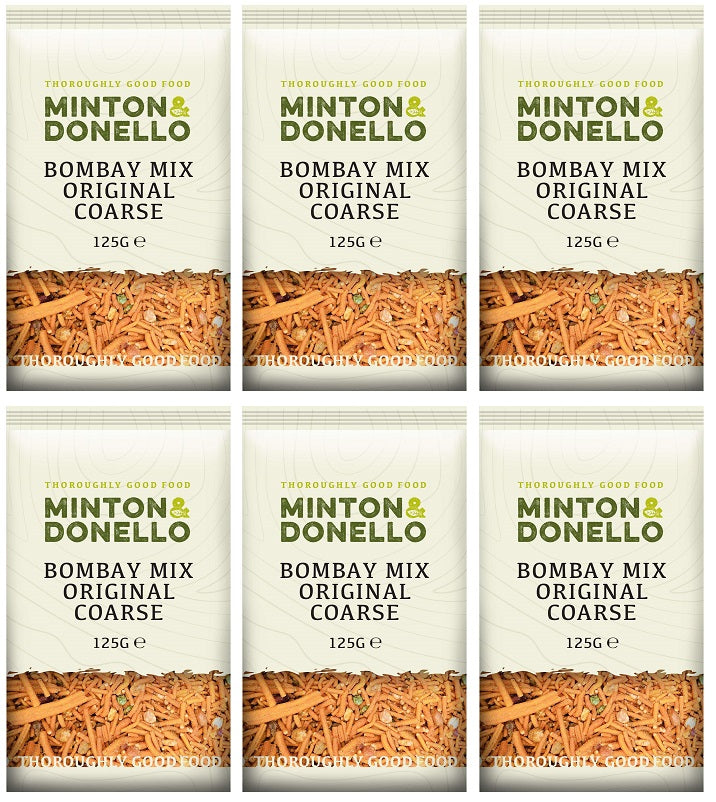 6 x Minton & Donello Bombay Mix Original Coarse - 125g