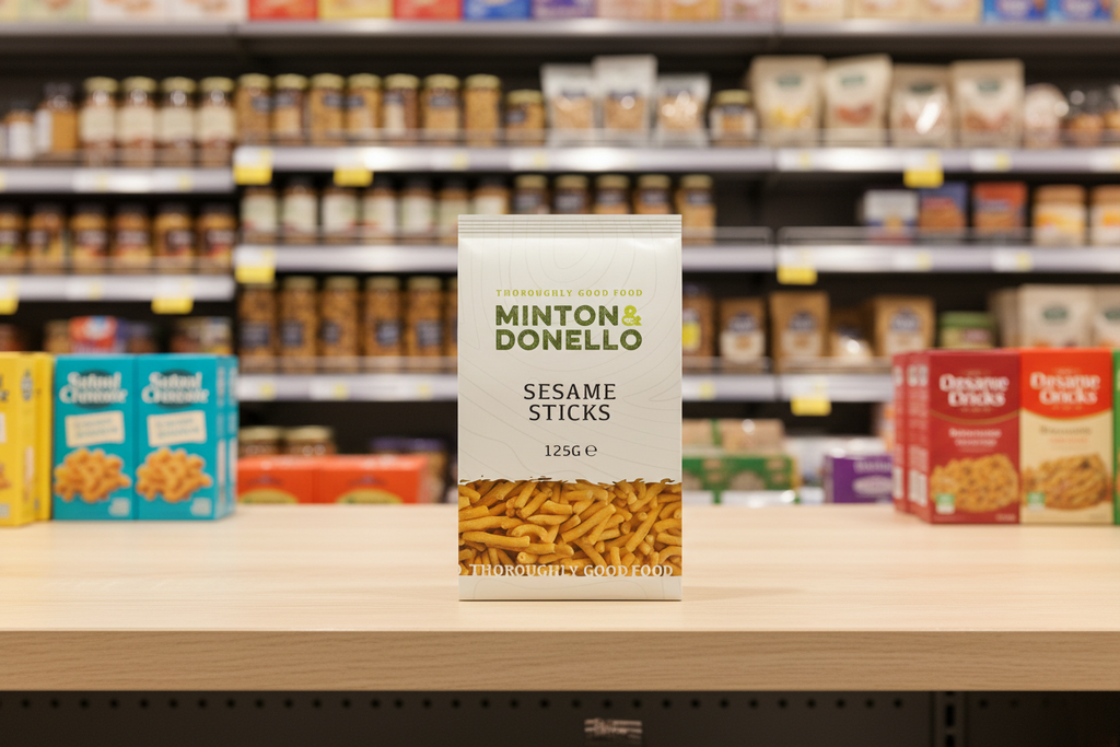 6 x Minton & Donello Sesame Sticks - 125g